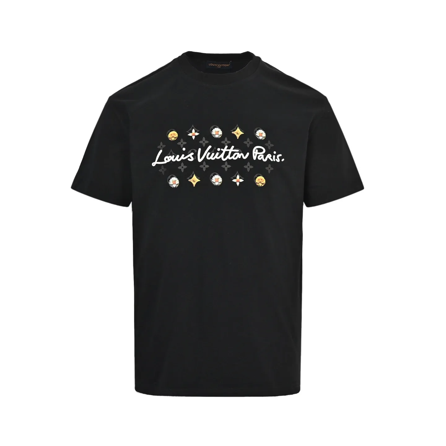 Louis Vuitton/Louis Vuitton 26ss daisy letter print short sleeves